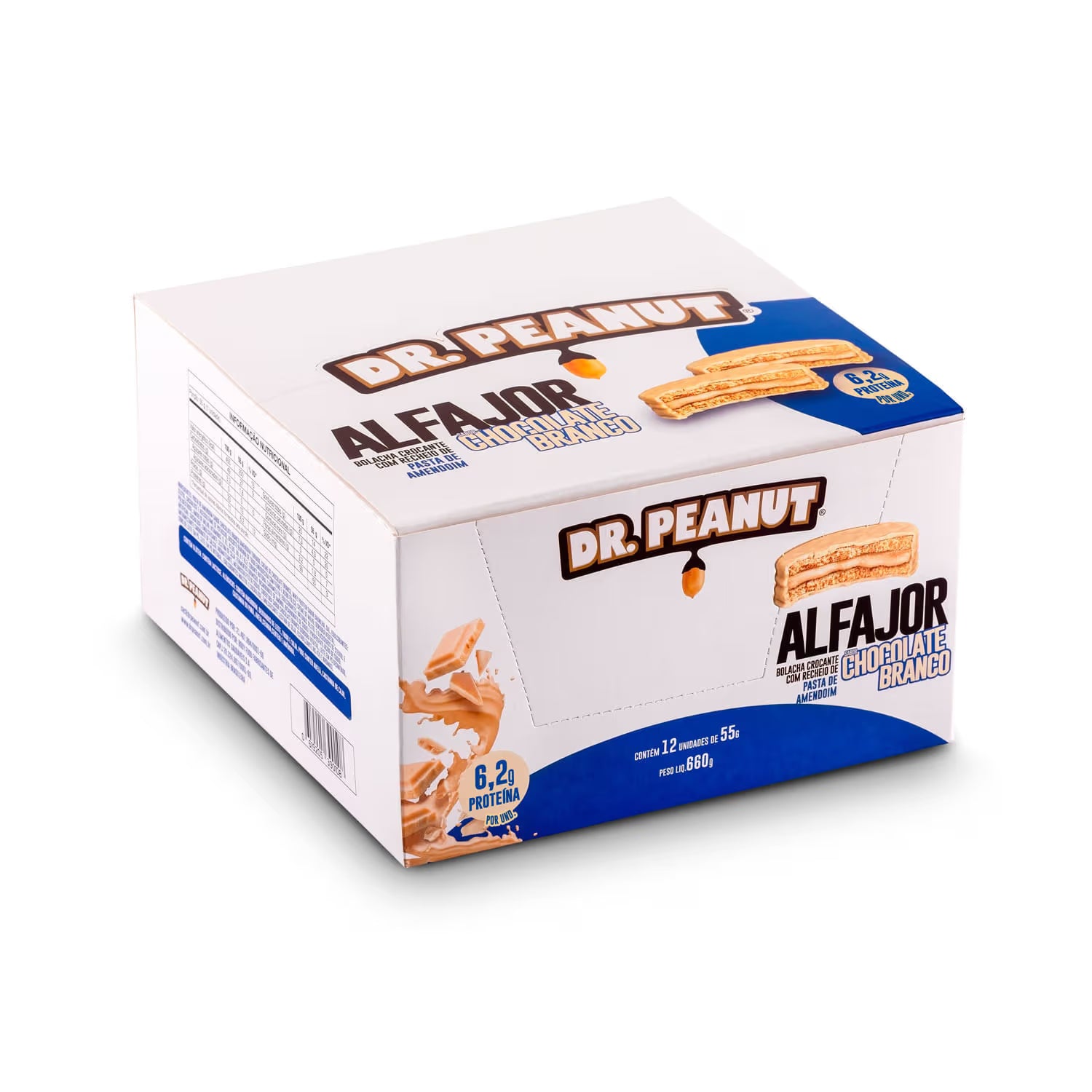 Display alfajor Chocolate Branco - 12un. 660g